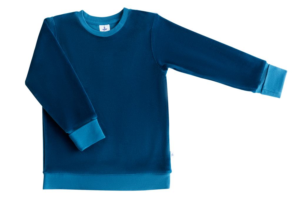 2477 DB | Kinder  Nickysweatshirt - Donaublau
