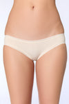 1111-04 | Damenslip mit Spitze - Natur