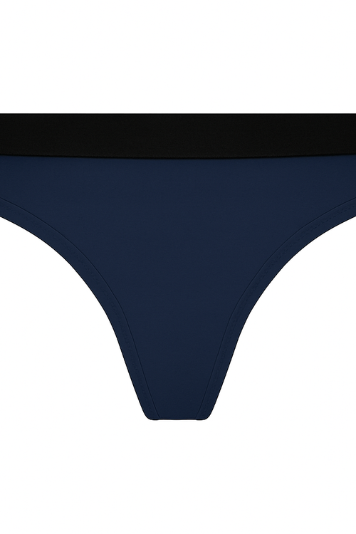 1119-027 | Brazilian Slip mit Gummibund - Dunkelblau