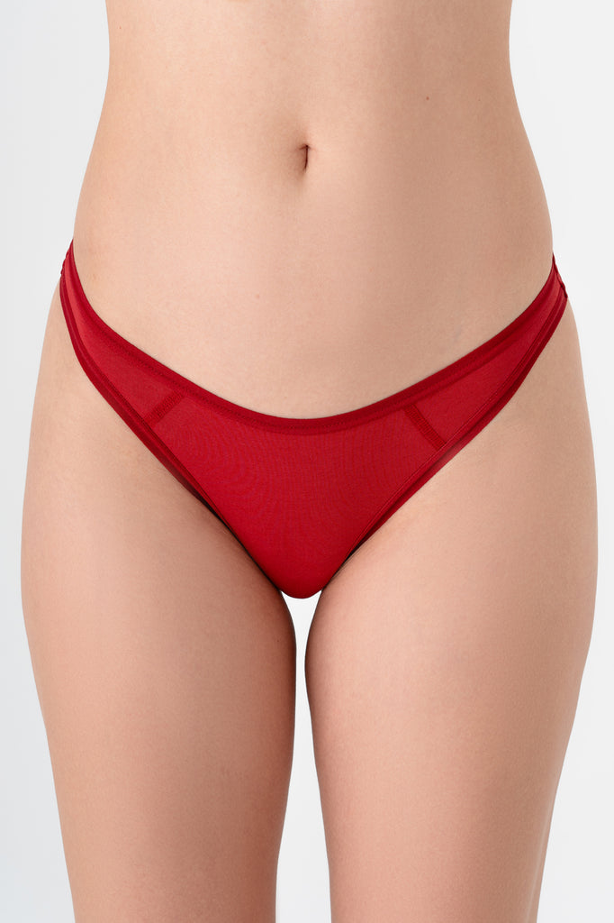 1121-02 | Damen Tangaslip - Rot