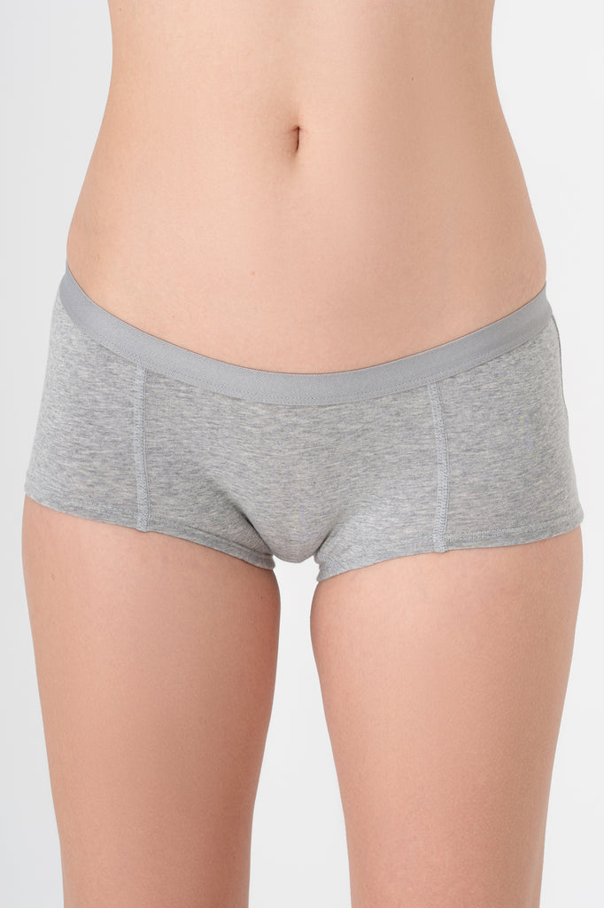 1141-01 | Women Boyshorts - Light Grey