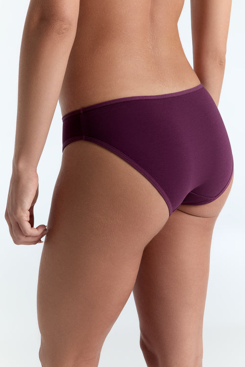 1151-028 | Damen Slip Klassisch - Aubergine