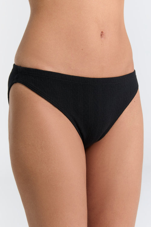 1161-021 | Women Jacquard Brief - Black