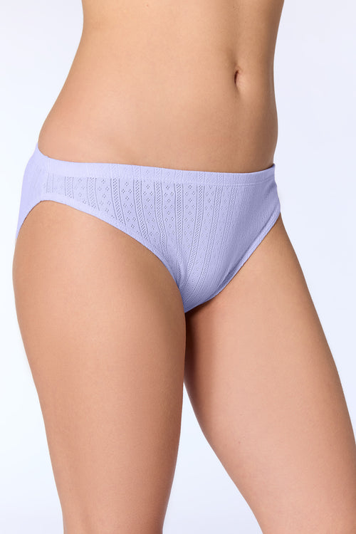 1161-148 | Damen Jacquard Slip - Lavendelblau