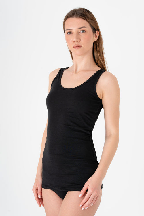 1221-01 | Damen Tanktop - Schwarz