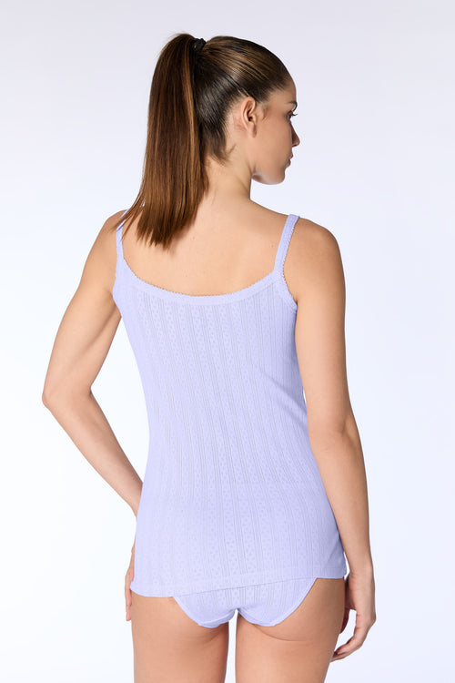 1241-148 | Damen Jacquard Top - Lavendelblau