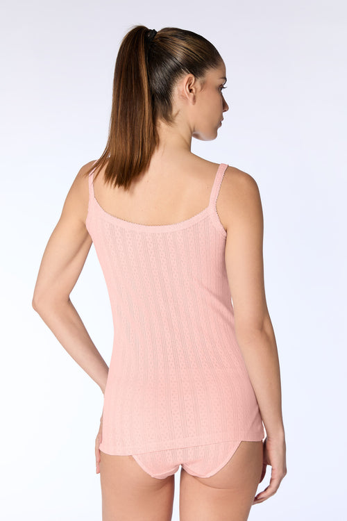 1241-149 | Damen Jacquard Top - Pfirsich