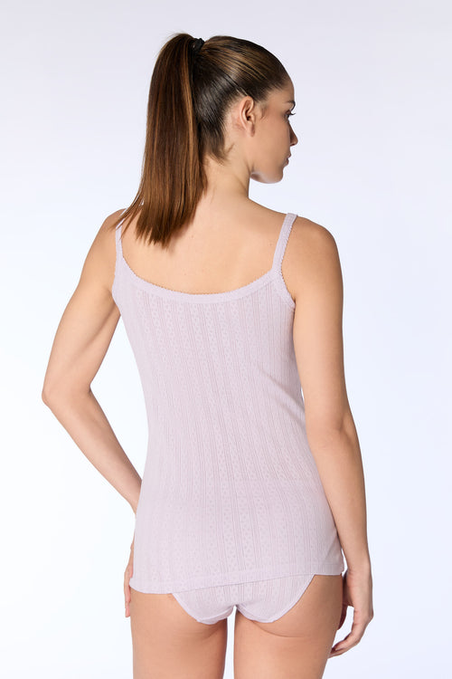 1241-151 | Damen Jacquard Top - Blasslila