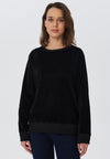 1278-021 | Damen Cord Sweatshirt - Schwarz