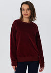 1278-030 | Damen Cord Sweatshirt - Bordeaux