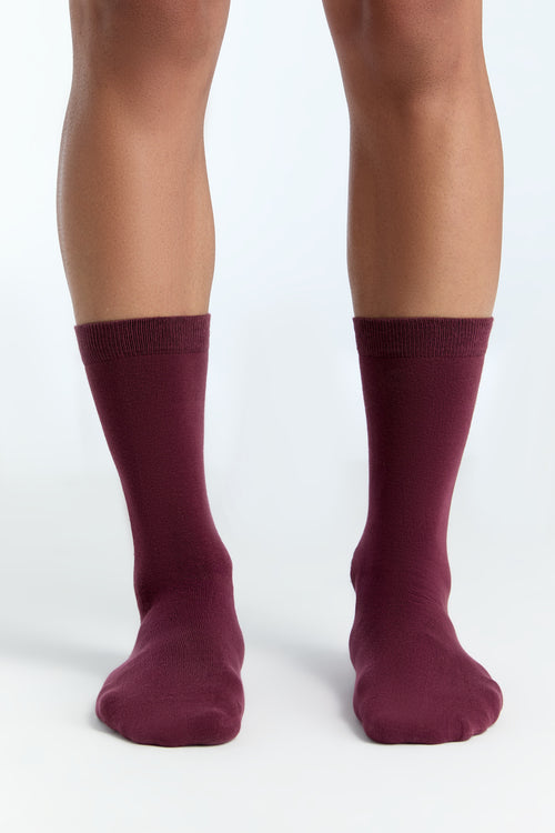 1305 | Unisex Socks - Bordeaux