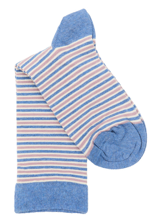 1326 | Unisex Socks - Jeans-Melange-Berry-Nature (6 Pack)