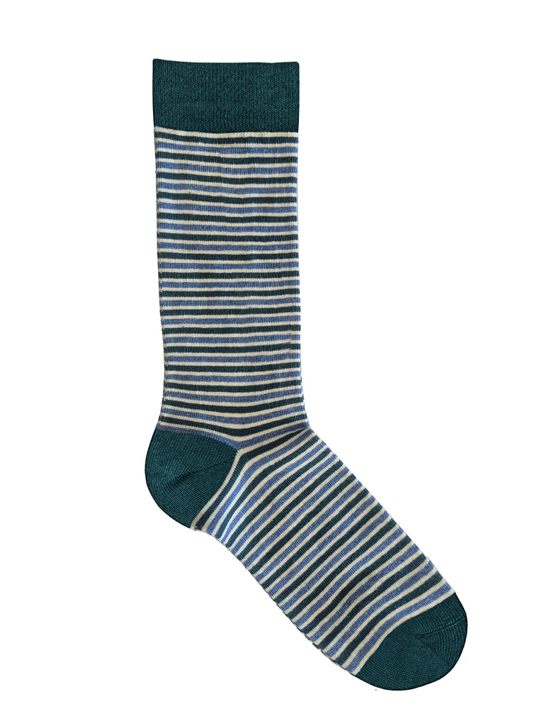 1328 | Unisex Socks - Tannennadel/Jeans-melange/Natur (6 Pack )