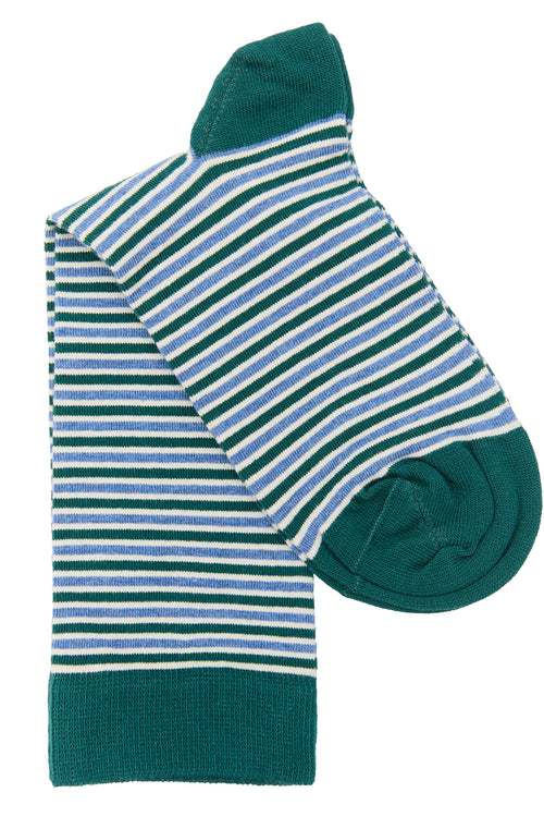 1328 | Unisex Socken -Tannennadel/Jeans-melange/Natur - (6 Paar)