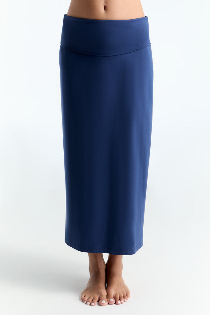 1421-060 | Women Maxi Skirt - Admiral Blue