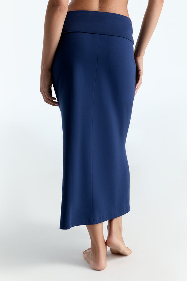 1421-060 | Women Maxi Skirt - Admiral Blue