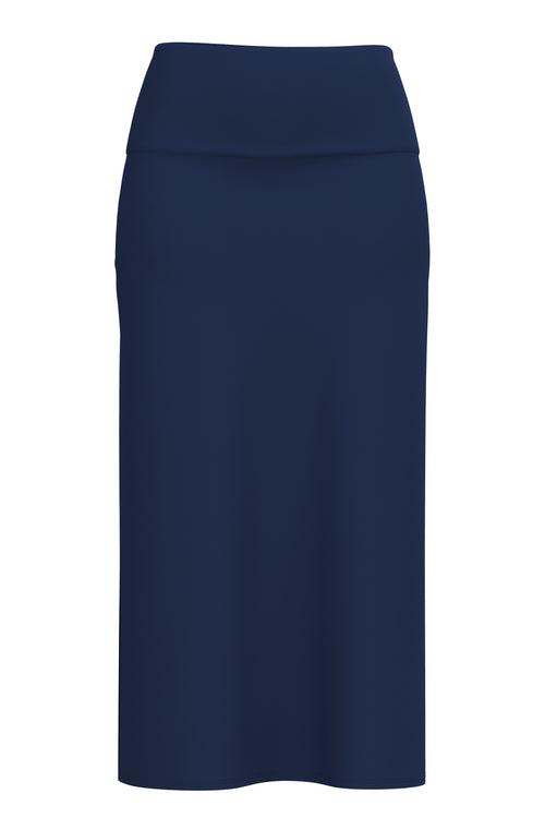 1421-060 | Women Maxi Skirt - Admiral Blue