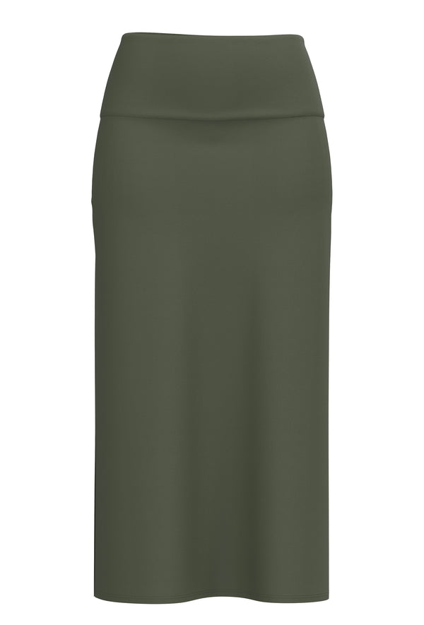 1421-041 | Women Maxi Skirt  - Olive