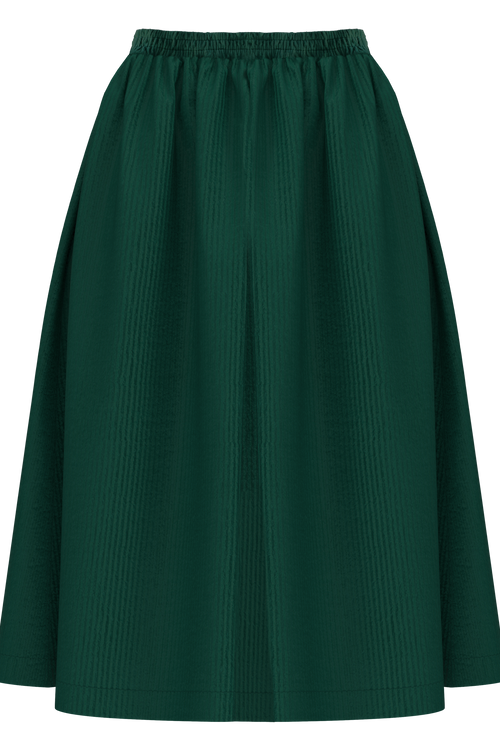 1422-067 | Women Corduroy Skirt - Pine Needle