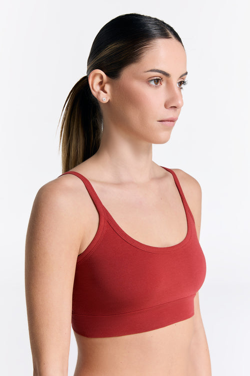 1511-119 | Damen Bustier - Rot Ocker