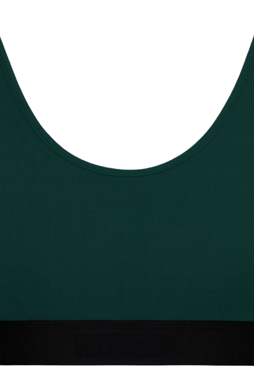 1517-067 | Bustier-Top mit Gummibund - Tannennadel