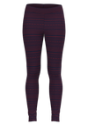 1611-084 | Damen Leggings Baumwolljersey - Geometrisch Navy-Tibetrot