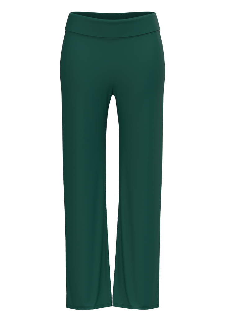 1726-067 | Damen Hose mit Umschlagbund - Tannennadel