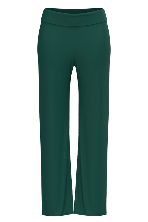 1726-067 | Damen Hose mit Umschlagbund - Tannennadel