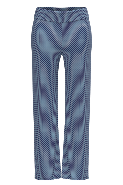 1726-131 | Damen Hose mit Umschlagbund-Geowelle