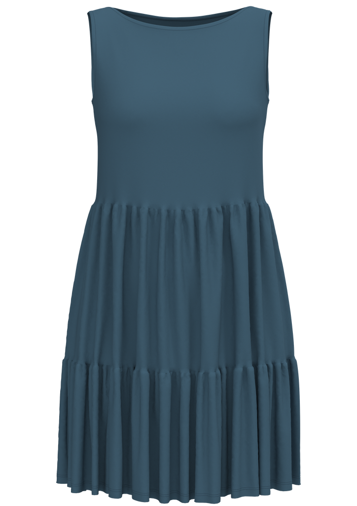 1733-123 | Volantkleid - Alpengrau