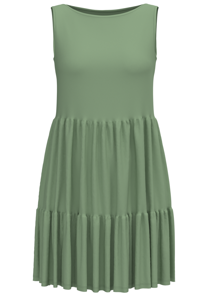 1733-136 | Volantkleid - Basilikum