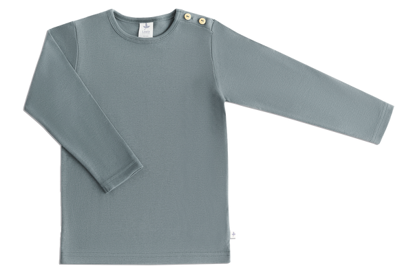 2060 FG | Basic Langarmshirt - Federgrau