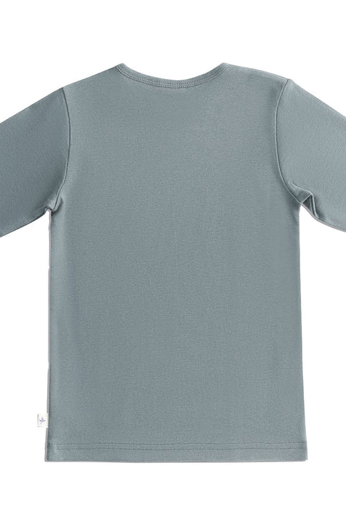 2060 FG | Basic Langarmshirt - Federgrau