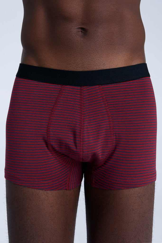 2121-081 | Men Trunkshorts - Tibetan Red/Navy Striped
