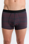 2121-084 | Herren Trunkshorts - Tibetrot/Navy Geometrisch