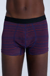 2121-084 | Herren Trunkshorts - Tibetrot/Navy Geometrisch