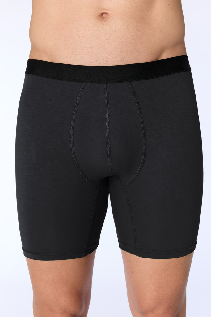 2123-021 | Men’s Long Trunk Shorts - Black