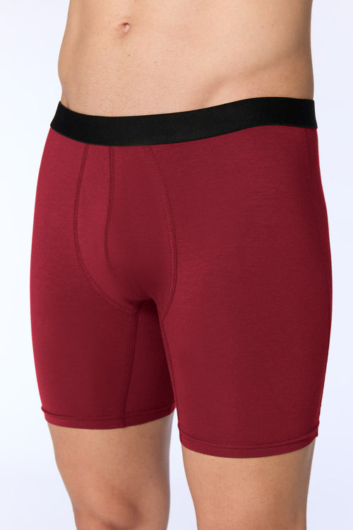 2123-030 | Herren Long Trunkshorts - Bordeaux