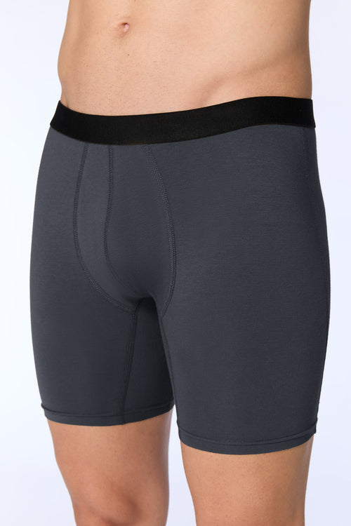 2123-102 | Herren Long Trunkshorts - Anthrazit