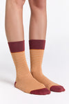 2325 | Strümpfe - Rot Ocker/Goldenes Ocker/Natur (6er Pack)