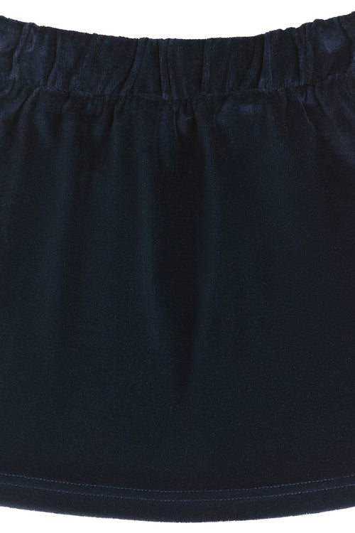 2304 AB |   Kids Velvet Skirt - Night Blue