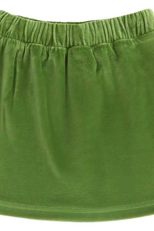 2304 WG |   Kids Velvet Skirt - Forest Green