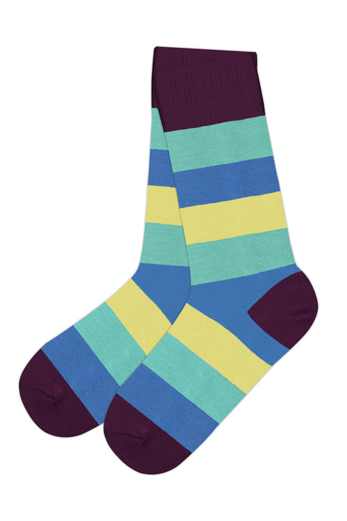 2367 | Unisex Strümpfe - Magenta/Kiwi/Aquamarin/Lime