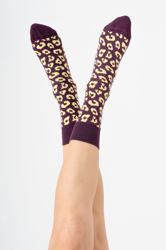 2368 - Unisex Leo Strümpfe - Magenta/Lemonade (6er Pack)