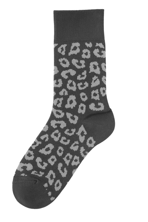 2370 - Unisex Leo Strümpfe - Schwarz/Grau