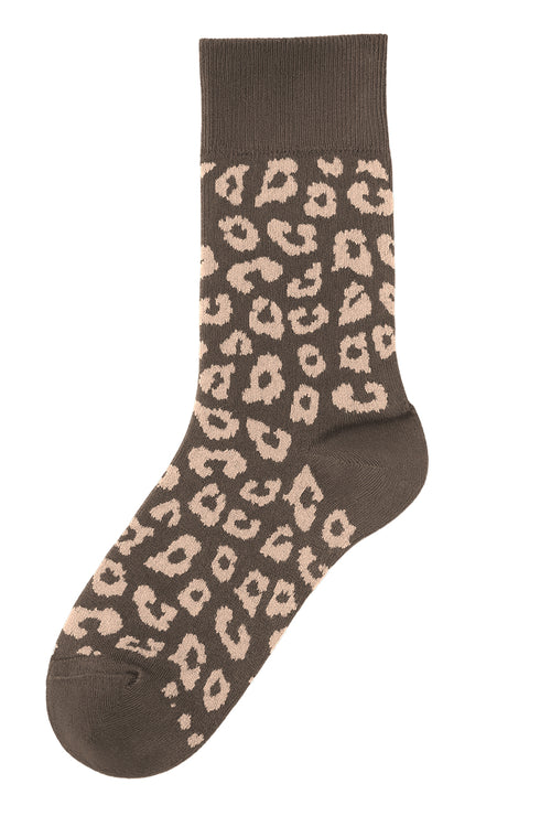 2372 - Unisex Leo Strümpfe - Kaffee/Sand