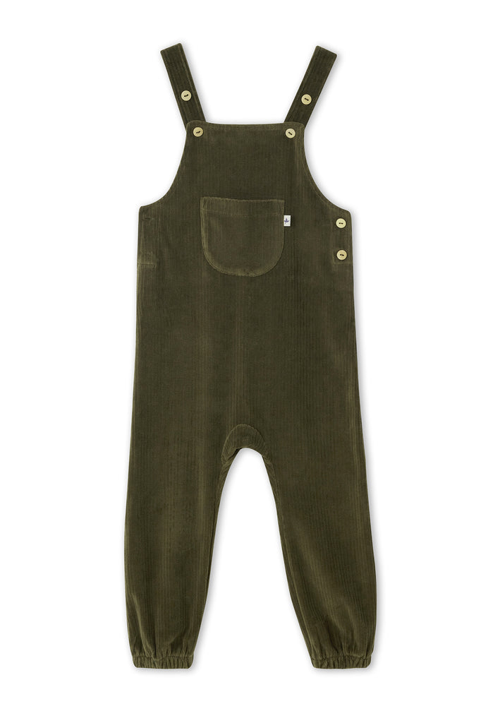 2444 OL | Baby Corduroy Dungarees - Olive