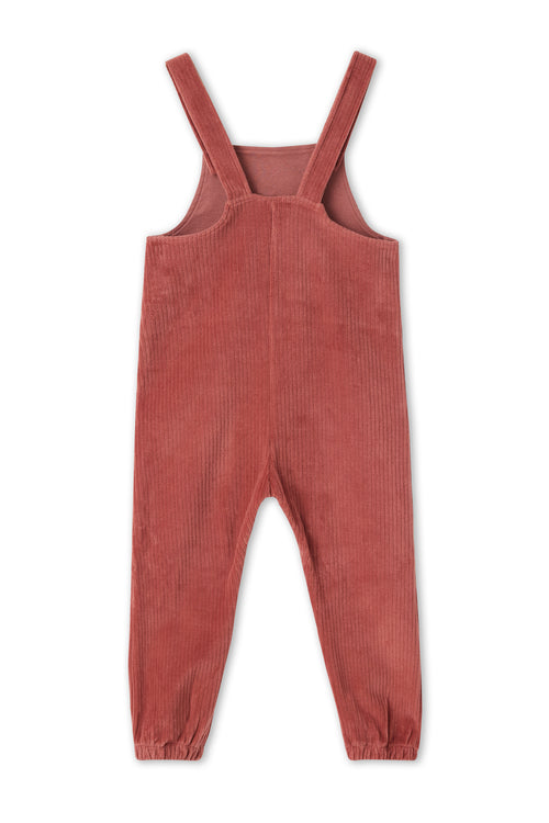 2444 WR | Corduroy Dungarees - Withered Rose