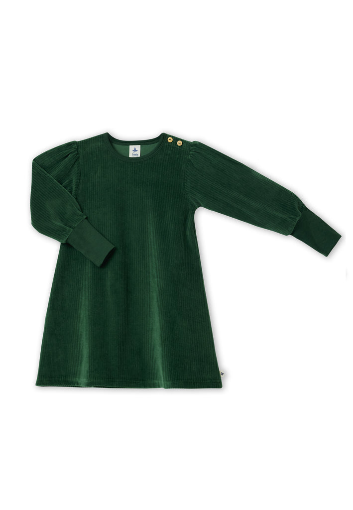 2624 TL | Kids Corduroy Long-Sleeve Dress - Pine Needles