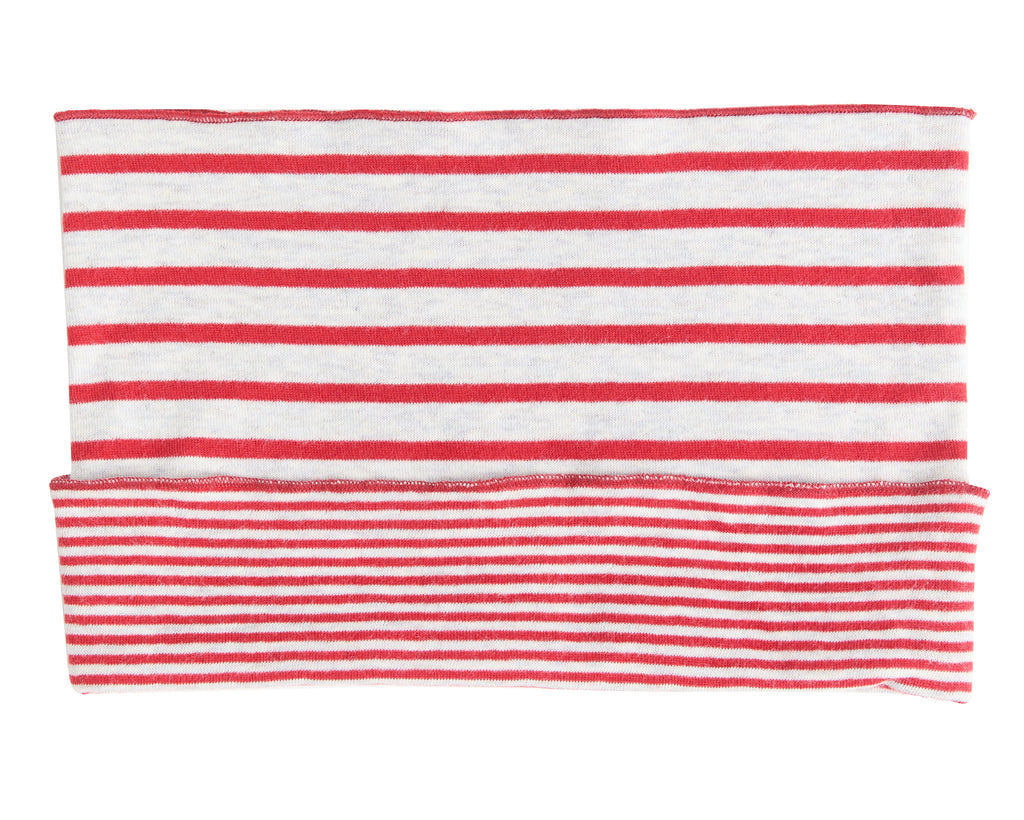 2658 ZB | Kids Reversible Scarf - Brick Red/Beige